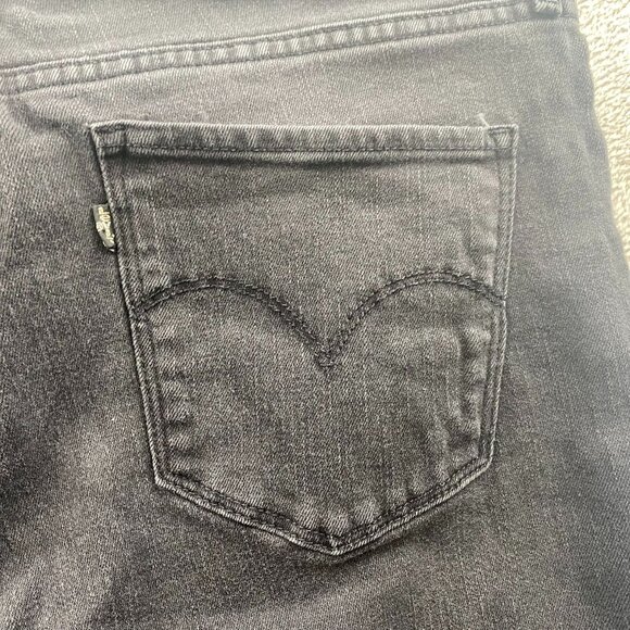 Levi's Mens 311 Shaping Skinny Jeans Size 33 Black Denim Classic Casual Travel - Picture 12 of 15